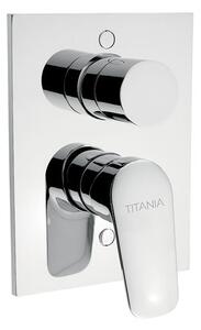 Novaservis Titania Pure Vanová/sprchová podomítková baterie s přepínačem, chrom 90350R,0