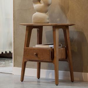 Hoorns Mangový odkládací stolek Poitin 50 x 37 cm