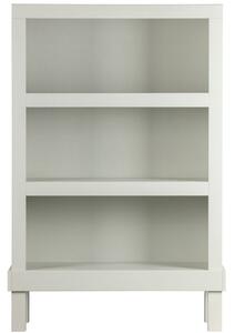 Hoorns Šedo bílá borovicová knihovna Bona 107 x 39 cm
