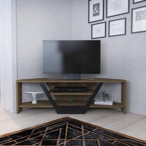 TV stolek/skříňka Sarra (dub + černá). Akce -23%