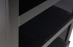 Hoorns Černá borovicová knihovna Bona 107 x 39 cm