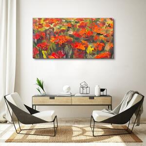 Obraz na plátně Obraz na plátně Maki květiny malování