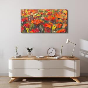 Obraz na plátně Obraz na plátně Maki květiny malování