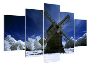 Větrný mlýn - obraz na stěnu (150x105cm)