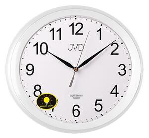 JVD Bílé netikající tiché nástěnné hodiny JVD HP663.13
