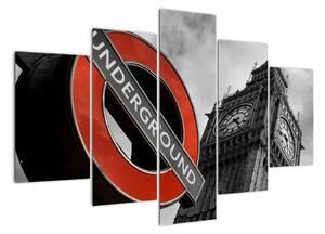 Londýnské metro - obraz (150x105cm)