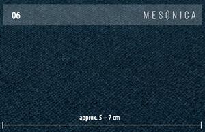 Tmavě modrá látková rozkládací rohová pohovka Mesonica Munro 288 cm, pravá