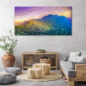 Obraz na plátně Obraz na plátně Abstrakce horské nebe