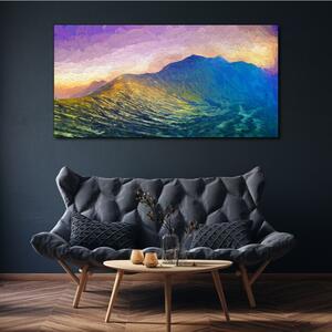 Obraz na plátně Obraz na plátně Abstrakce horské nebe
