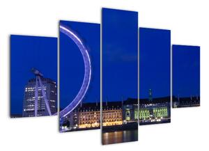 Noční Londýnské oko - obrazy (150x105cm)
