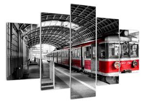 Vlakové nádraží - obraz (150x105cm)