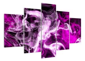 Obraz - fialový kouř (150x105cm)