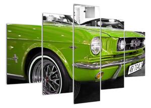 Zelené auto - obraz (150x105cm)