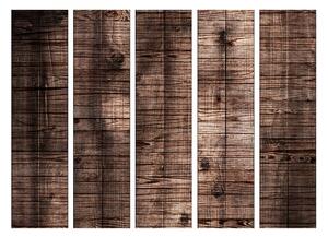 Paraván tmavě hnědé dřevo Velikost (šířka x výška): 225x172 cm
