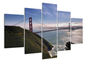 Golden Gate Bridge - moderní obrazy (150x105cm)