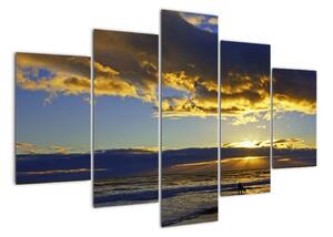 Západ slunce na moři - obraz na zeď (150x105cm)