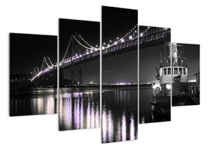 Noční most - obraz (150x105cm)