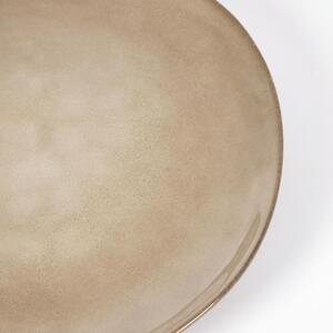 Hnědý keramický talíř Kave Home Sheilyn 29 cm