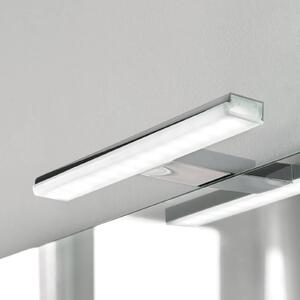 LED zrcadlové světlo Pandora, chrom, šířka 30,8 cm