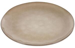 Hnědý keramický talíř Kave Home Sheilyn 29 cm