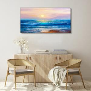 Obraz na plátně Obraz na plátně Pobřeží vlny slunce nebe