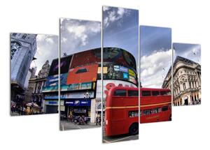 Červený autobus v Londýně - obraz (150x105cm)