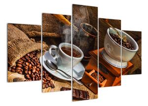 Mlýnek na kávu - obraz (150x105cm)
