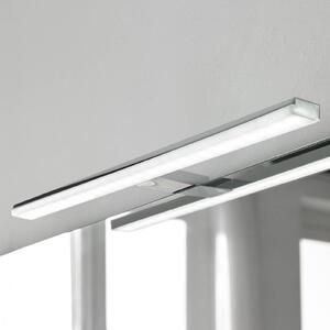 LED zrcadlové světlo Pandora, chrom, šířka 60,8 cm