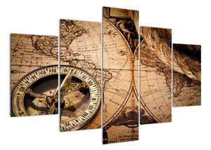 Mapa světa - obraz na stěnu (150x105cm)