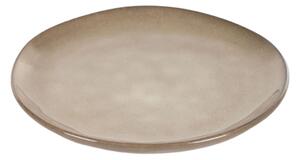 Hnědý keramický dezertní talíř Kave Home Sheilyn 20,7 cm