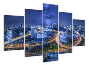 Noční město - obraz (150x105cm)