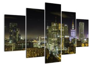 Obraz nočního města (150x105cm)