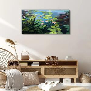 Obraz na plátně Obraz na plátně Jezero květ listy květiny