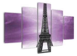 Abstraktní obraz Eiffelovy věže - obraz (150x105cm)