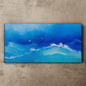 Obraz na plátně Obraz na plátně Mořské vlny ptáci obloha