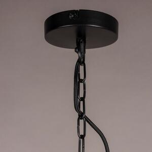 Černé kovové závěsné světlo DUTCHBONE MEEZAN 50 cm