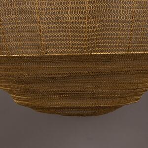 Zlaté kovové závěsné světlo DUTCHBONE MEEZAN 70 cm