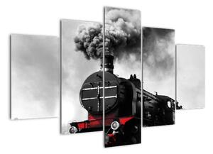 Historická lokomotiva - obraz (150x105cm)