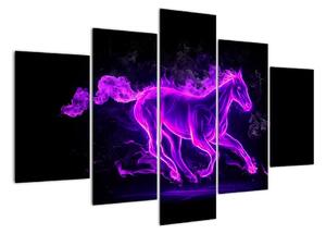 Abstraktní obraz koně (150x105cm)