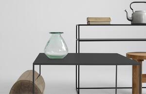 Nordic Design Černý kovový konferenční stolek Moreno 80 x 80 cm