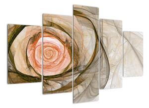 Abstraktní růže - obraz (150x105cm)