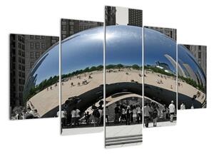 Centrum Chicago - moderní obraz (150x105cm)