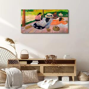 Obraz na plátně Obraz na plátně Siesta tahiti paul gauguin
