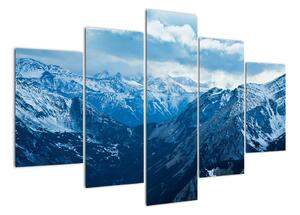 Panorama hor v zimě - obraz (150x105cm)