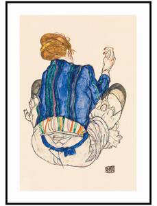 Plakát Egon Schiele - Sedící žena Rozměr plakátu: 30 x 40 cm