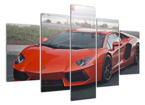 Obraz červeného Lamborghini (150x105cm)