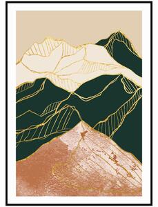Plakát Zlaté pohoří I Rozměr plakátu: A4 (21 x 29,7 cm)