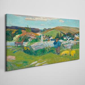 Obraz na plátně Obraz na plátně Swineherd Gauguin