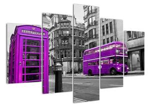 Abstraktní obraz - Londýn (150x105cm)
