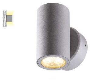 ACA Lighting LED venkovní nástěnné svítidlo COMPASS 6W/230V/3000K/368Lm/2x24°/IP54, šedé